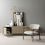 Woood Udar fauteuil met houten frame donkerbruin