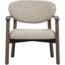 Woood Udar fauteuil met houten frame donkerbruin