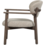Woood Udar fauteuil met houten frame donkerbruin