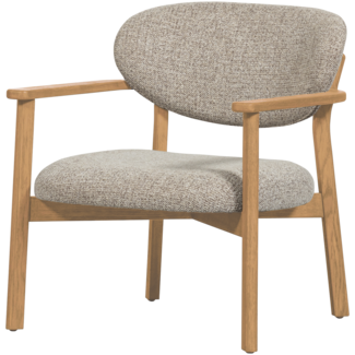 Woood Udar fauteuil met houten frame naturel