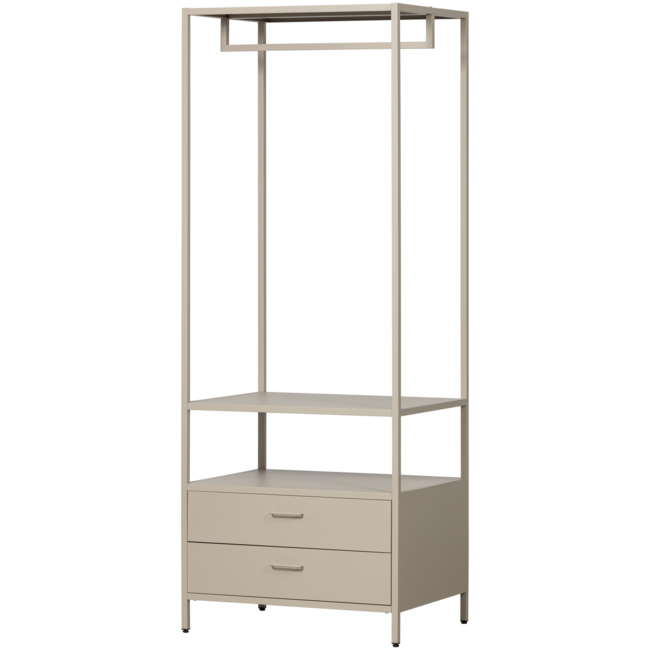 Woood Ferris open kledingkast 70 cm metaal zand