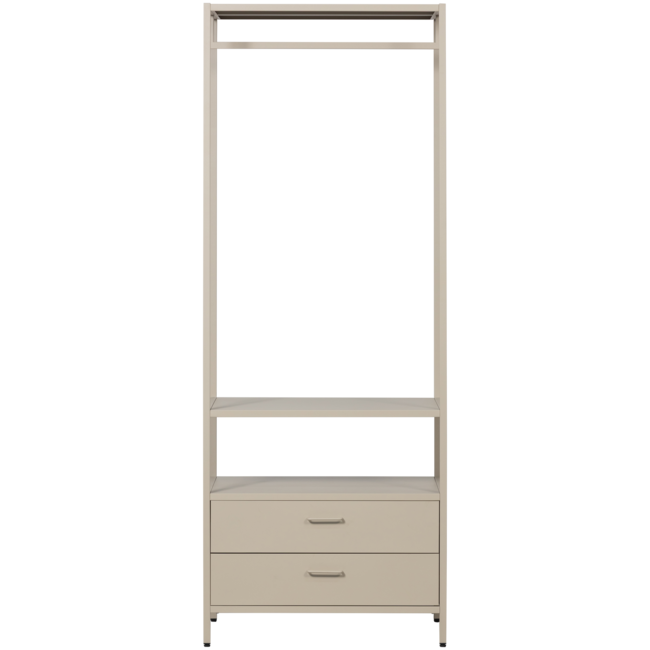 Woood Ferris open kledingkast 70 cm metaal zand