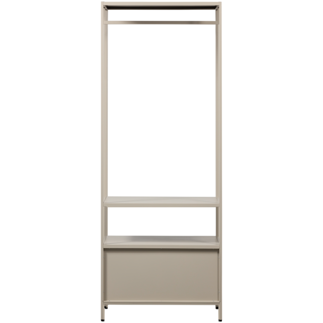 Woood Ferris open kledingkast 70 cm metaal zand