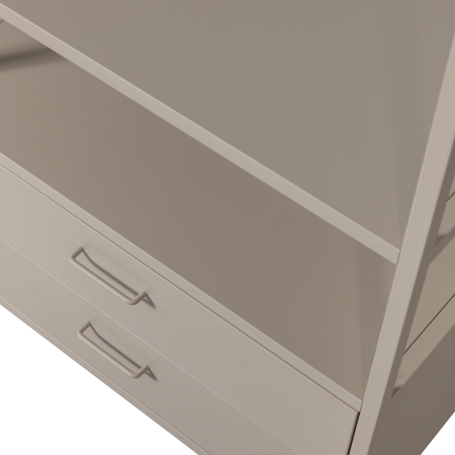 Woood Ferris open kledingkast 70 cm metaal zand