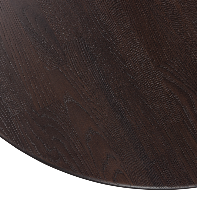 Woood Tablo eettafel rond vingerlas Ø120cm mystic brown [fsc]