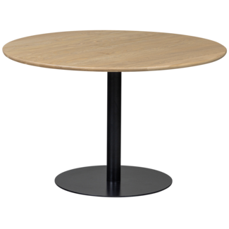 Woood Tablo eettafel rond vingerlas 120cm transparant [fsc]