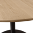 Woood Tablo eettafel rond vingerlas 120cm transparant [fsc]