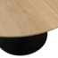 Woood Tablo eettafel rond vingerlas 120cm transparant [fsc]