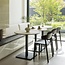 Woood Tablo bistro tafel tussenstuk vingerlas 80x68cm dakargrau [fsc]