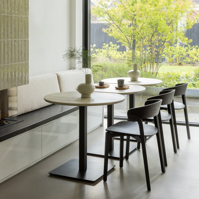 Woood Tablo bistro tafel tussenstuk vingerlas 80x68cm dakargrau [fsc]