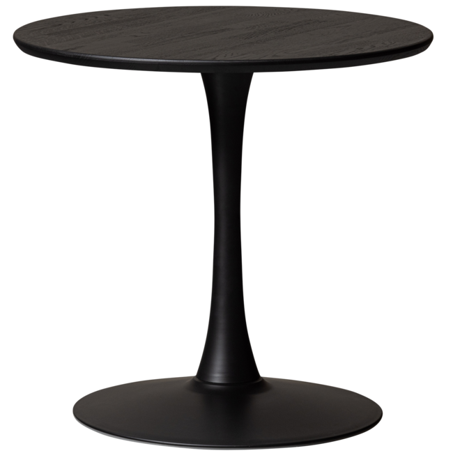 Woood Tablo eettafel rond vingerlas o80cm blacknight [fsc]