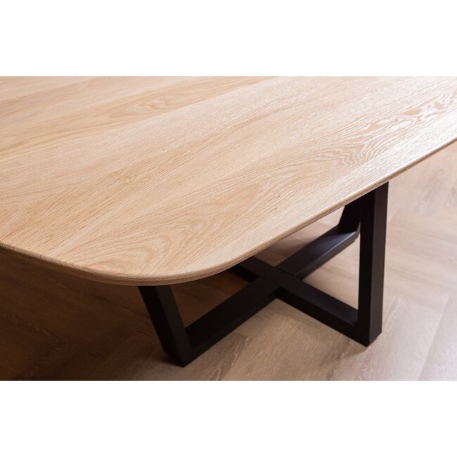 Woood Tablo eettafel organisch dl 220x100cm transparant [fsc]