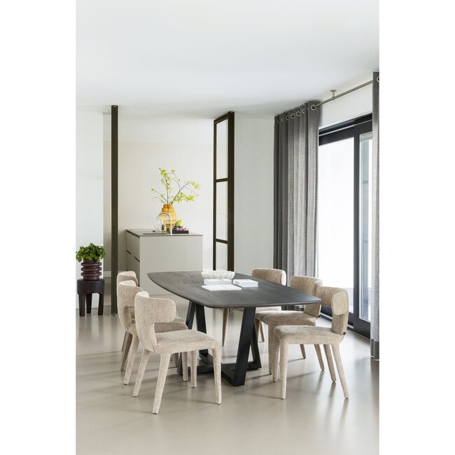 Woood Tablo eettafel deens ovaal dl 220x100cm mystic brown [fsc]