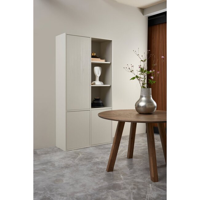 Woood Tablo eettafel rond dl o120cm cashmere brown [fsc]