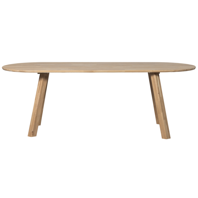 Woood Tablo eettafel ovaal vingerlas 220x90cm transparant [fsc]
