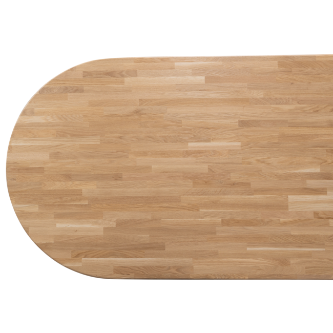 Woood Tablo eettafel ovaal vingerlas 220x90cm transparant [fsc]