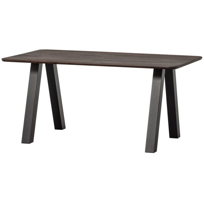 Woood Tablo eettafel afgerond vingerlas 160x90cm mystic brown [fsc]
