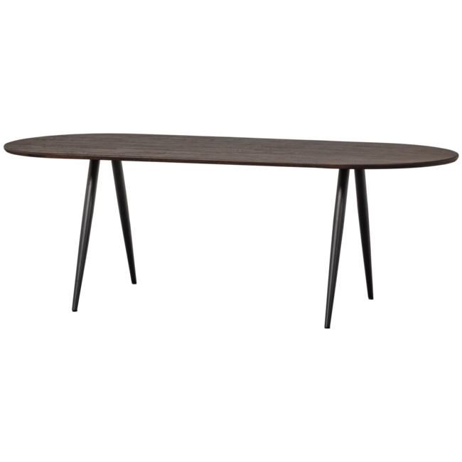 Woood Tablo eettafel ovaal vingerlas 220x90cm mystic brown [fsc]