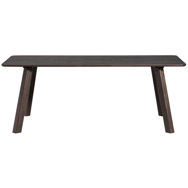 Woood Tablo eettafel afgerond vingerlas 200x90cm mystic brown [fsc]
