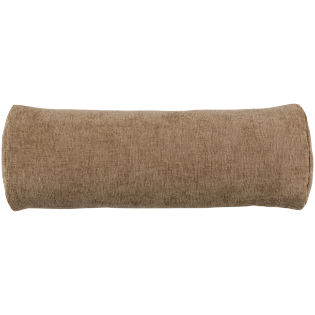 Woood Batavier half ronde bank 4-zits velvet melange lichtbruin