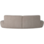 Woood Batavier half ronde bank 4-zits velvet melange zand