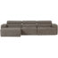 Woood Novi chaise longue bank links grijs melange