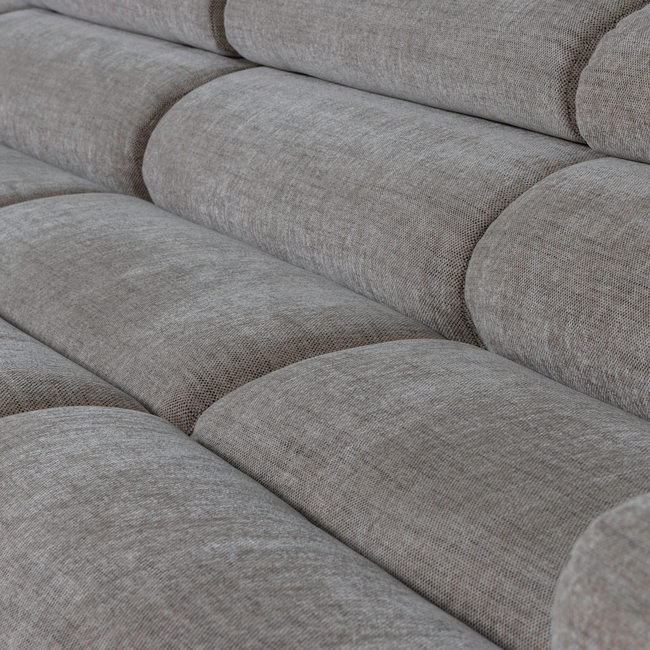 Woood Novi chaise longue bank links grijs melange