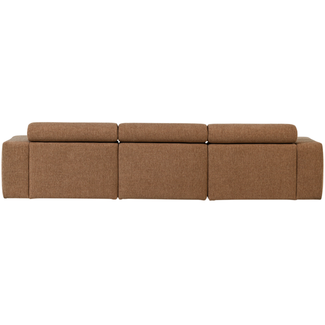 Woood Novi chaise longue bank links boucle karamelbruin