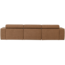 Woood Novi chaise longue bank links boucle karamelbruin