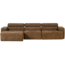 Woood Novi chaise longue bank links karamelbruin melange