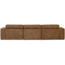 Woood Novi chaise longue bank links karamelbruin melange