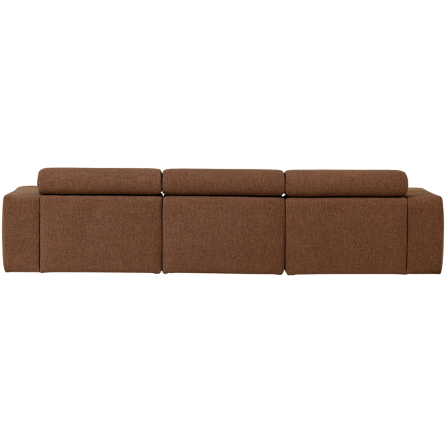 Woood Novi chaise longue bank links boucle mokkabruin