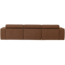 Woood Novi chaise longue bank links boucle mokkabruin