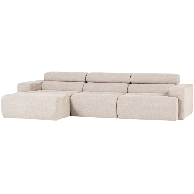 Woood Novi chaise longue bank links boucle naturel
