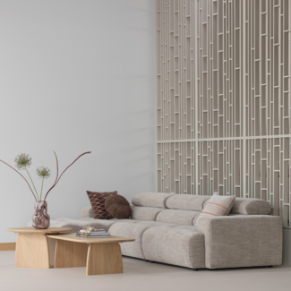 Woood Novi chaise longue bank links boucle naturel