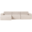 Woood Novi chaise longue bank links boucle naturel