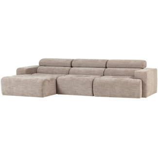 Woood Novi chaise longue bank links naturel melange