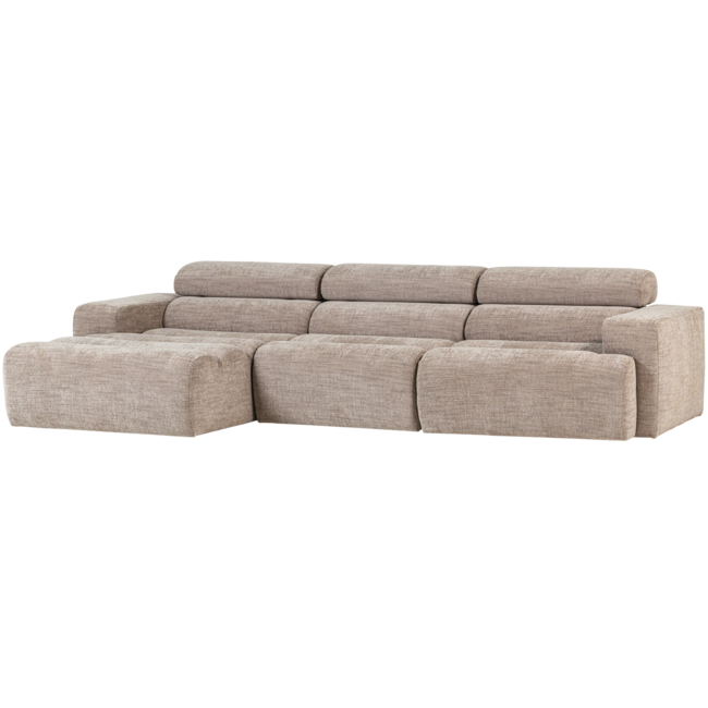 Woood Novi chaise longue bank links naturel melange