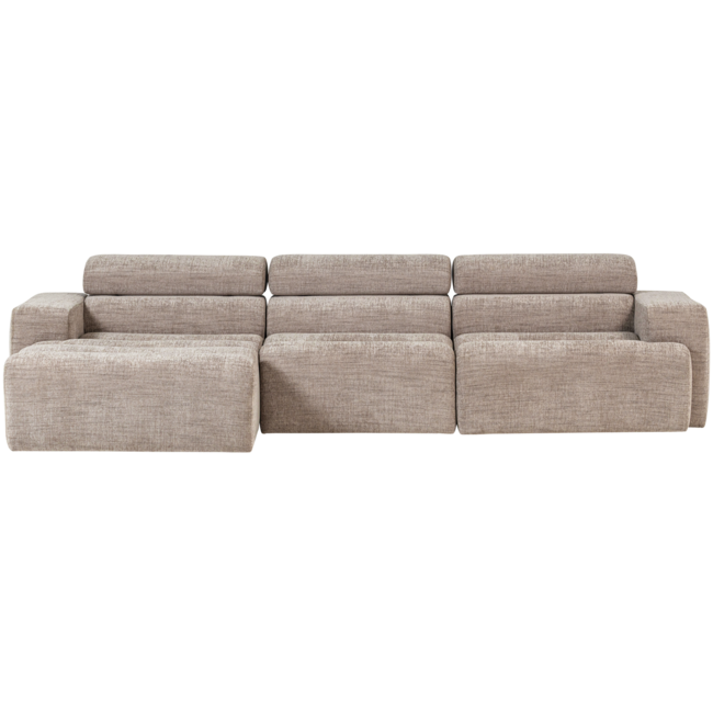 Woood Novi chaise longue bank links naturel melange