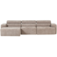 Woood Novi chaise longue bank links naturel melange