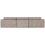Woood Novi chaise longue bank links naturel melange