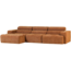 Woood Novi chaise longue bank links oranje melange