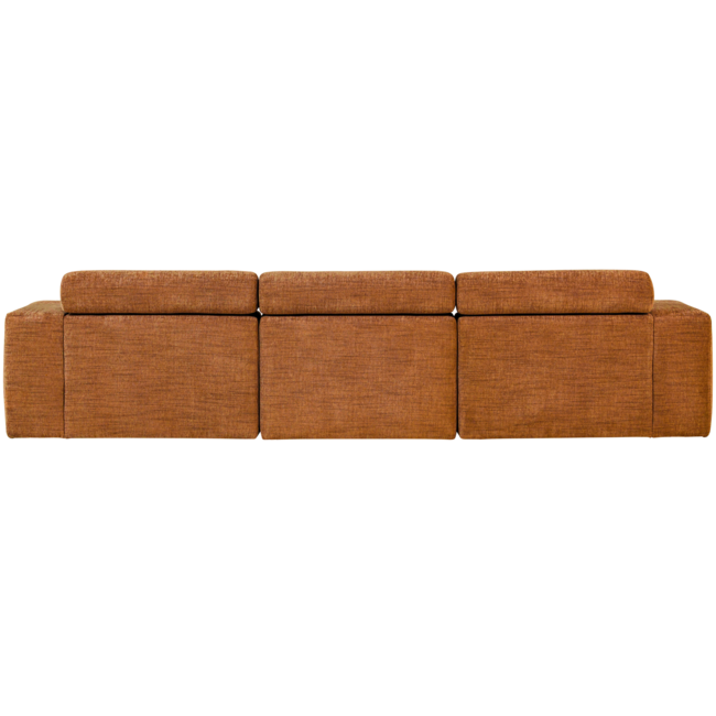 Woood Novi chaise longue bank links oranje melange