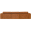 Woood Novi chaise longue bank links oranje melange