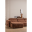 Woood Novi chaise longue bank links ribstof terra