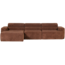 Woood Novi chaise longue bank links ribstof terra