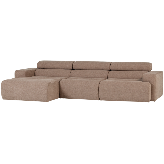 Woood Novi chaise longue bank links boucle taupe