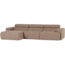 Woood Novi chaise longue bank links boucle taupe