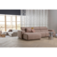 Woood Novi chaise longue bank links boucle taupe