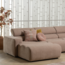 Woood Novi chaise longue bank links boucle taupe